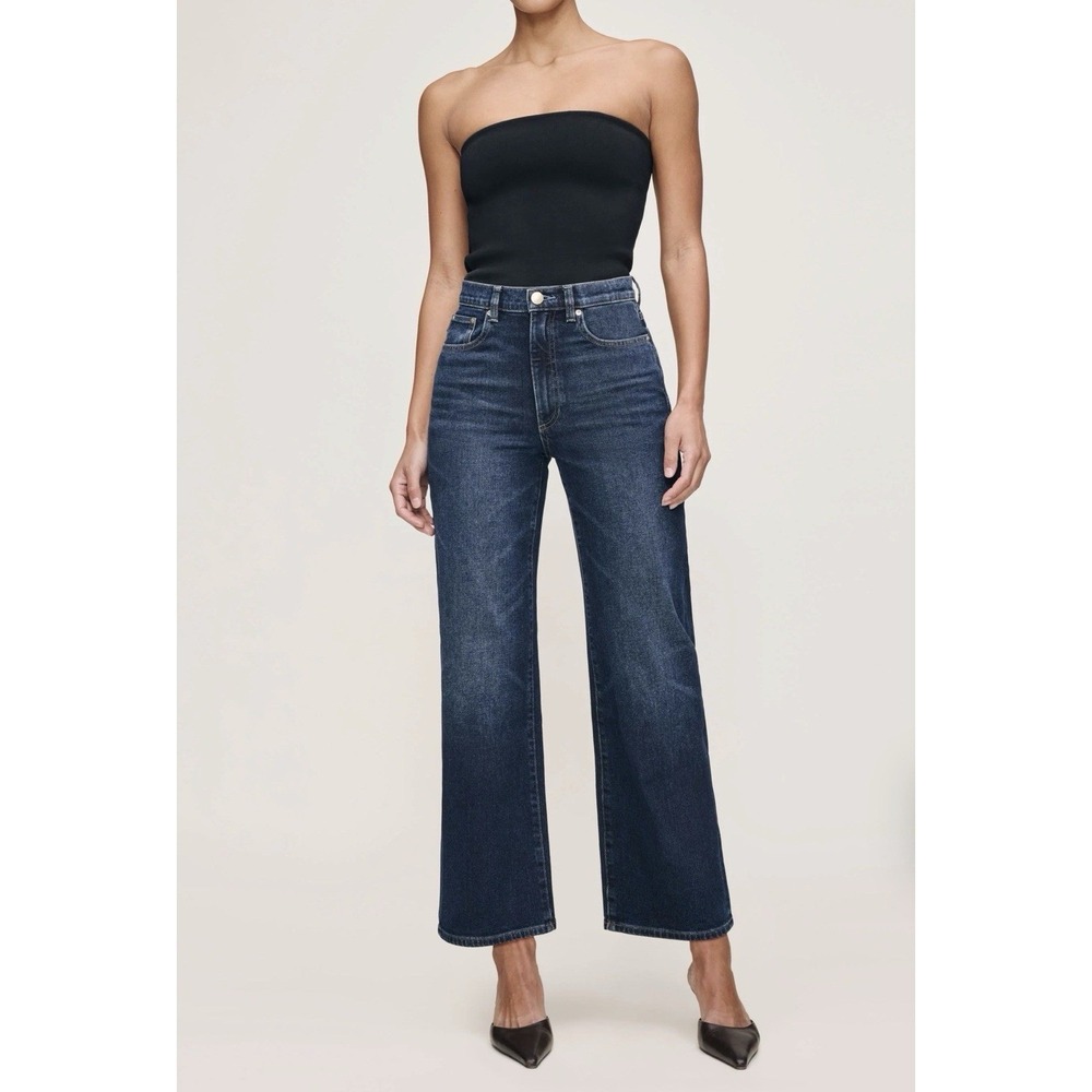 DL1961 Karmine Refined Wide Leg Sculpt System High Rise Jeans Size 27